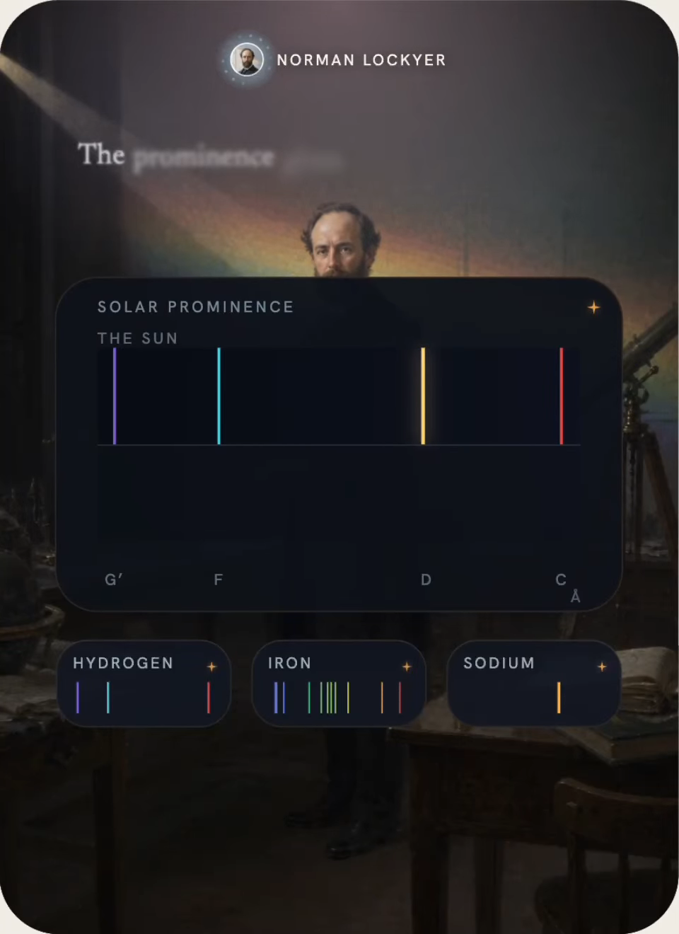 The star map – Lockyer's sky, a catch closing on a star